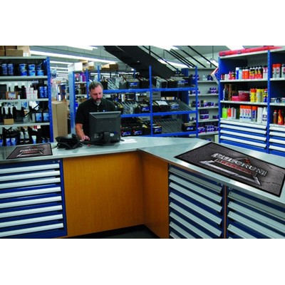 High Resolution P.O.P. Rubber Messenger Counter Mat - 3' X 3'