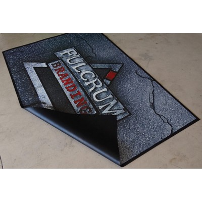 POP Mat - Rubber Floor Impression High Resolution Messenger Mat - 2' X 5'